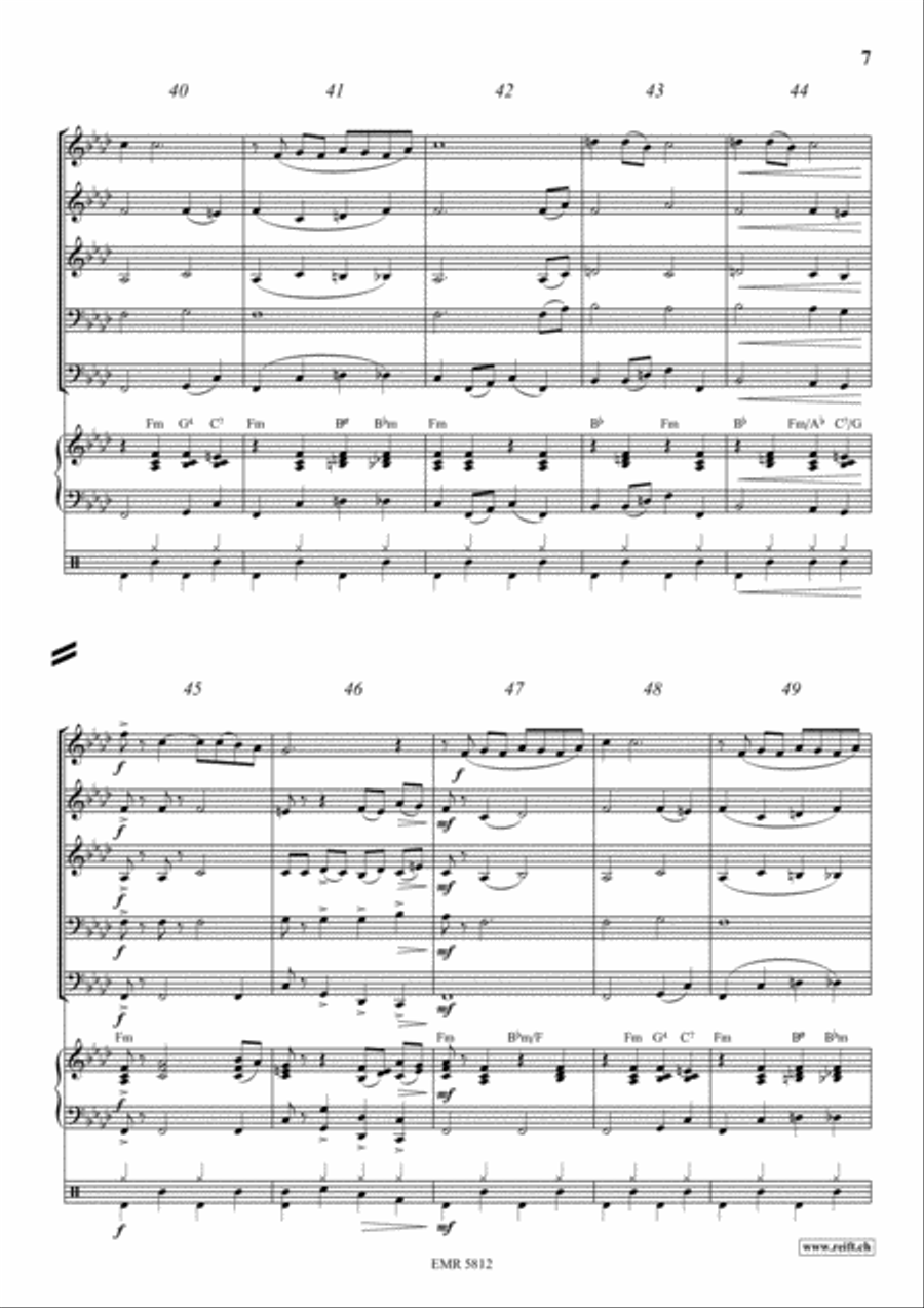 Swanee Swanee Concert Band scores gallery preview page 7