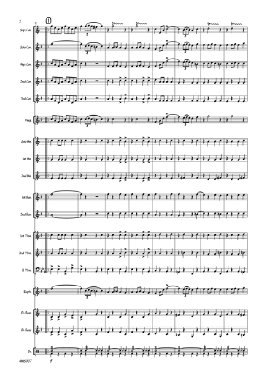 Comrades Of The Legion - Brass Band March Brass Band scores gallery preview page 4