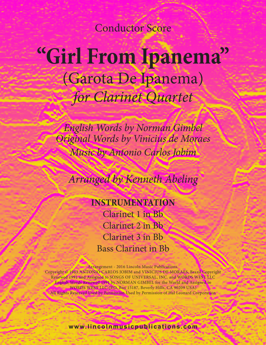 The Girl From Ipanema (Garota De Ipanema) Woodwind Ensemble scores gallery preview page 1