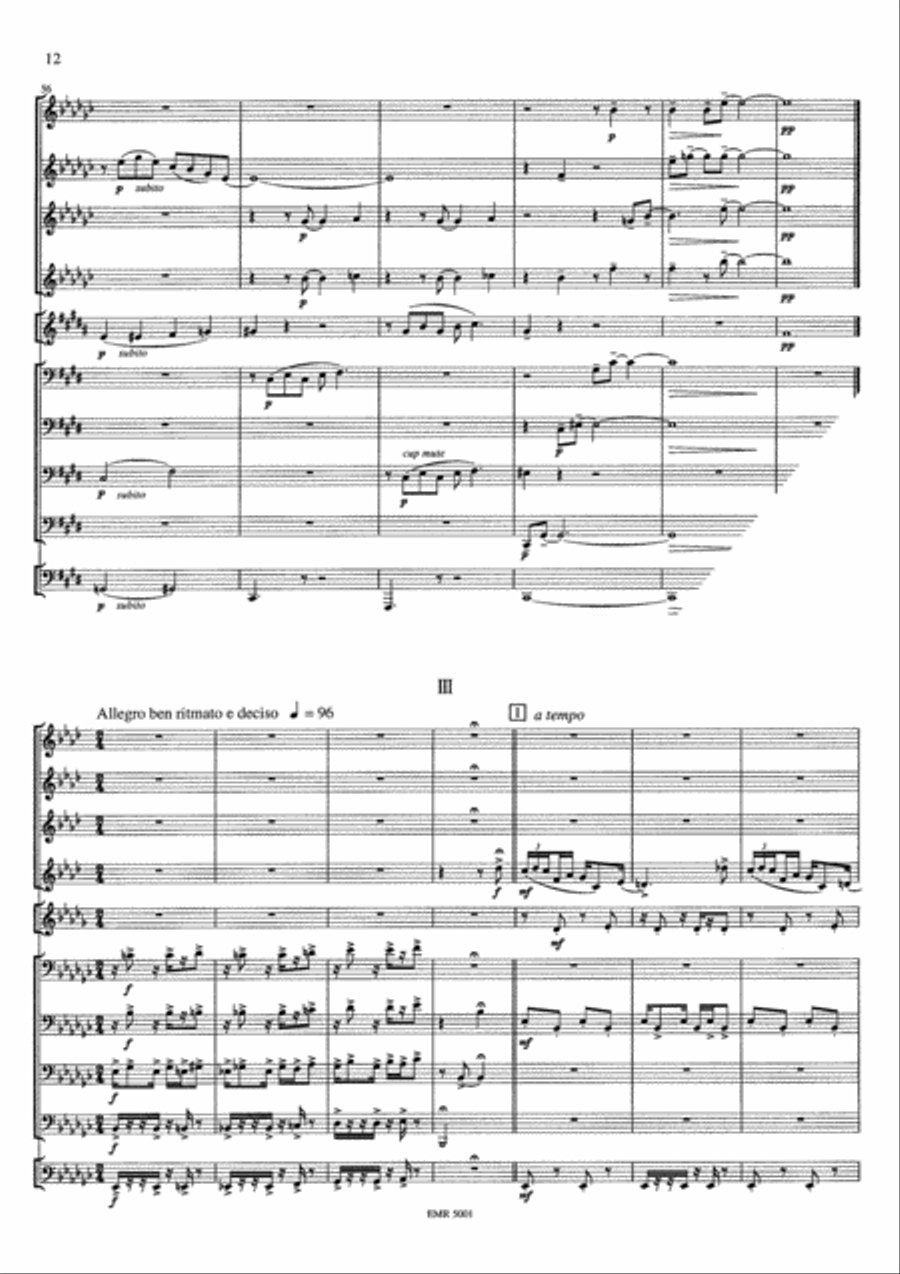 3 Preludes Brass Ensemble scores gallery preview page 7