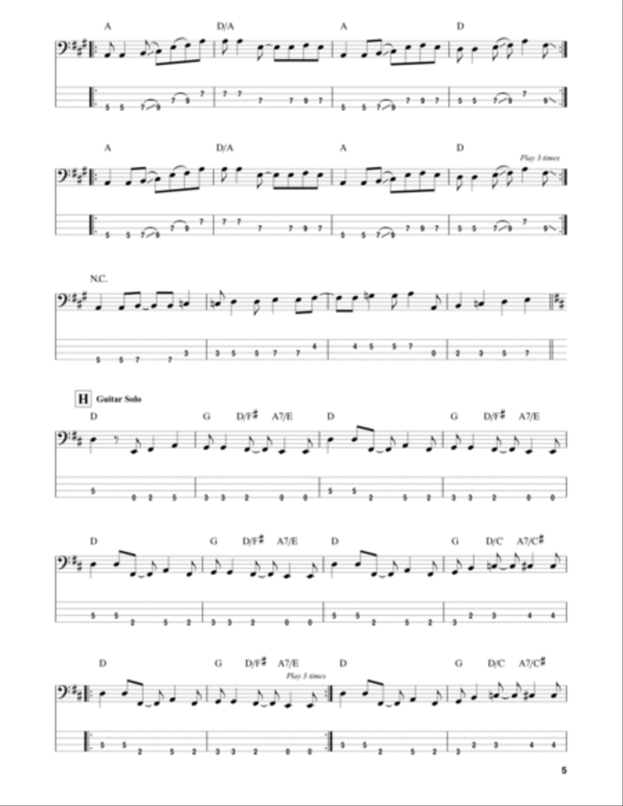 Jessica Jessica Guitar Tablature scores gallery preview page 5