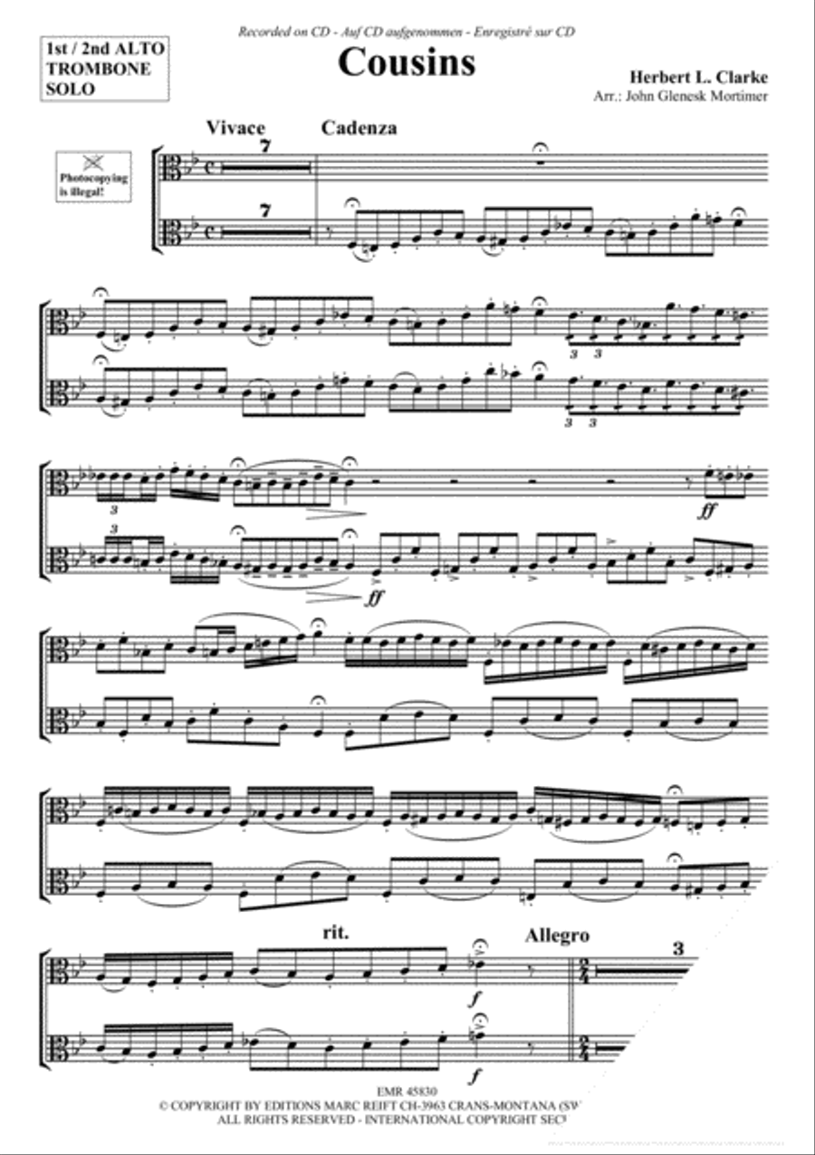 Cousins Piano Accompaniment scores gallery preview page 3