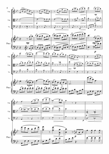 Beethoven - Rondo Op.49 - Piano Quartet Violin, Viola, Cello, Piano