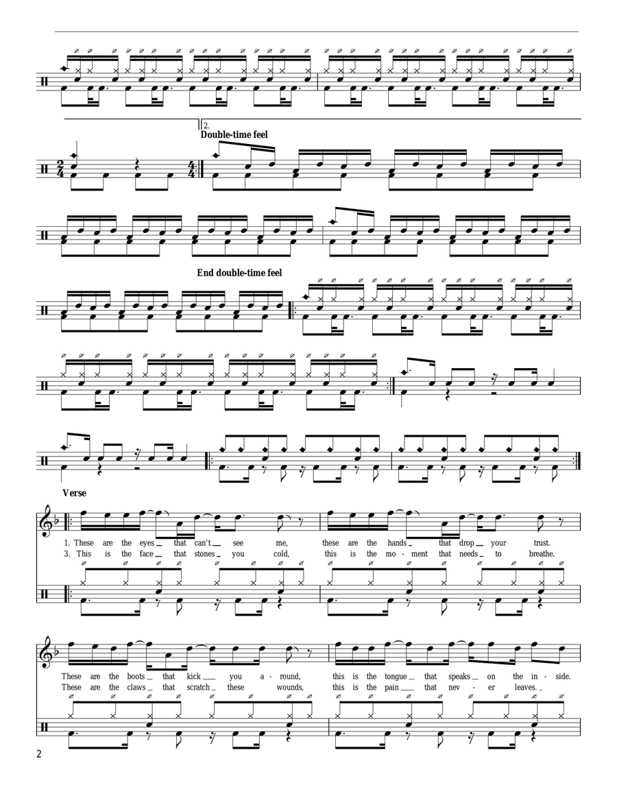 Some Kind Of Monster Some Kind Of Monster Drum Set scores gallery preview page 2