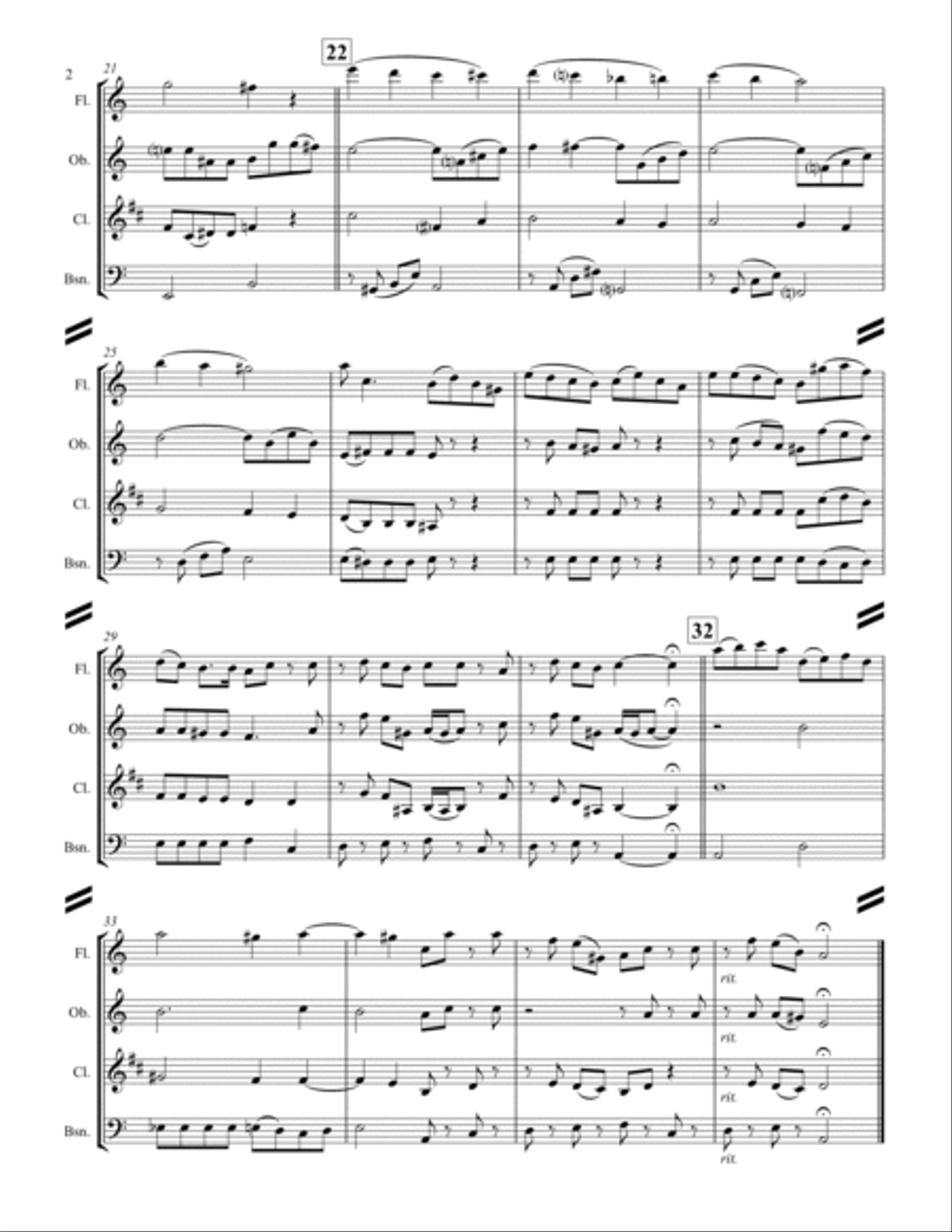 Pergolesi – Stabat Mater (for Woodwind Quartet) Woodwind Quartet scores gallery preview page 3