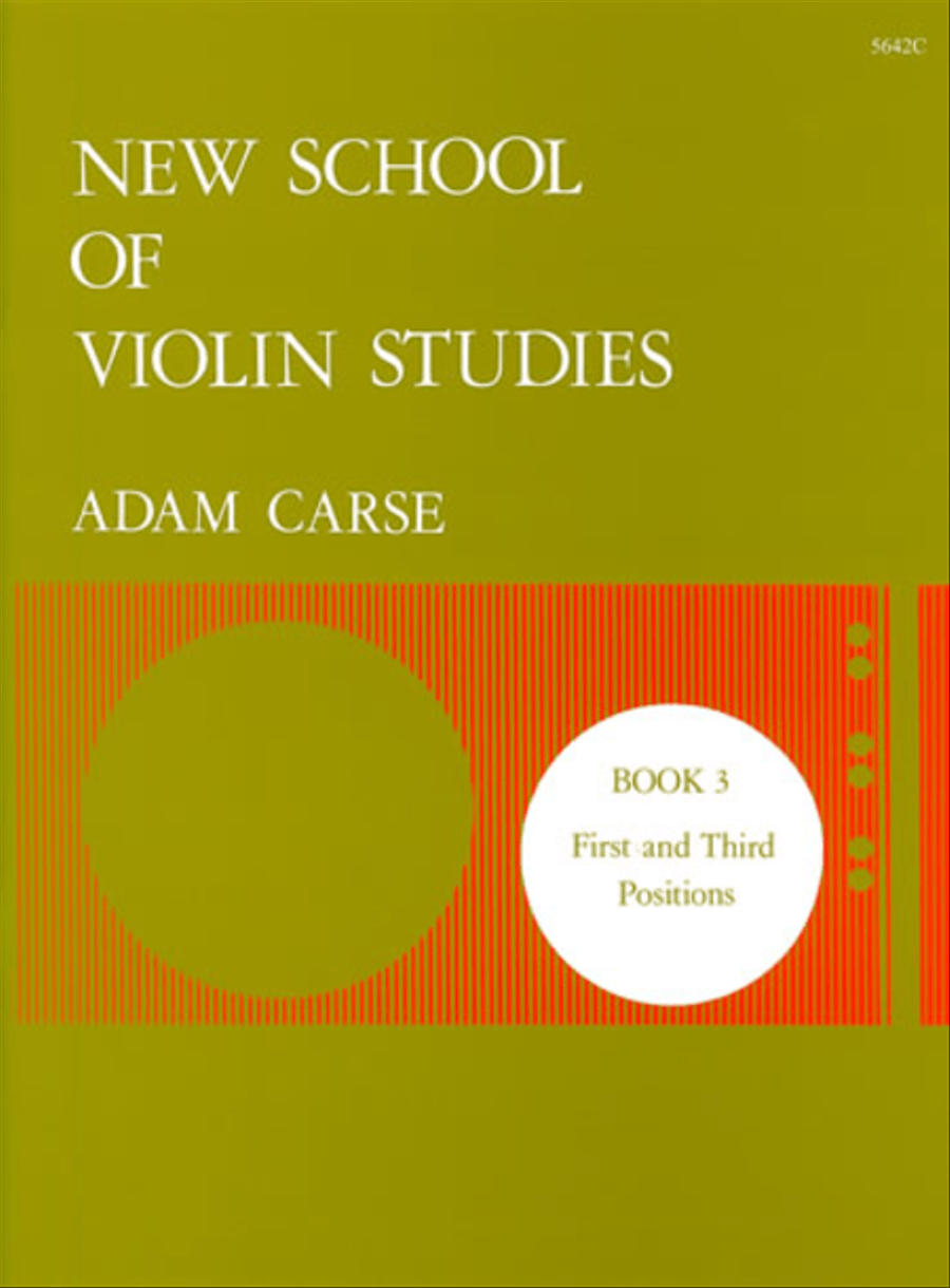 New School of Violin Studies. Book 3 Violin scores gallery preview page 1