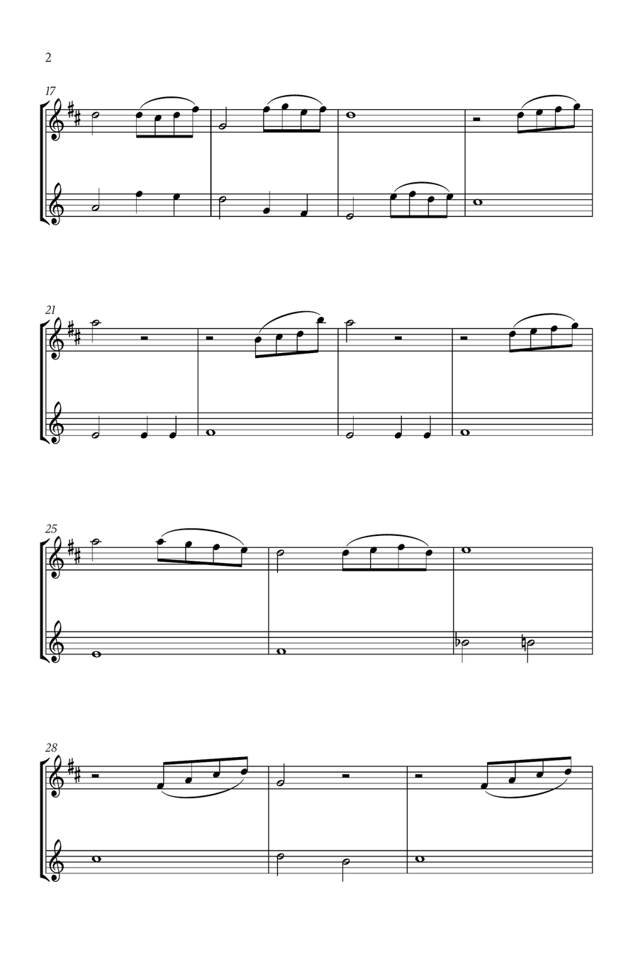 Beauty And The Beast Woodwind Duet scores gallery preview page 2