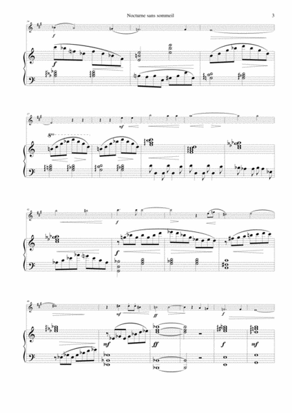 Nocturne sans sommeil (Sleepless nocturne) for alto clarinet and piano image number null