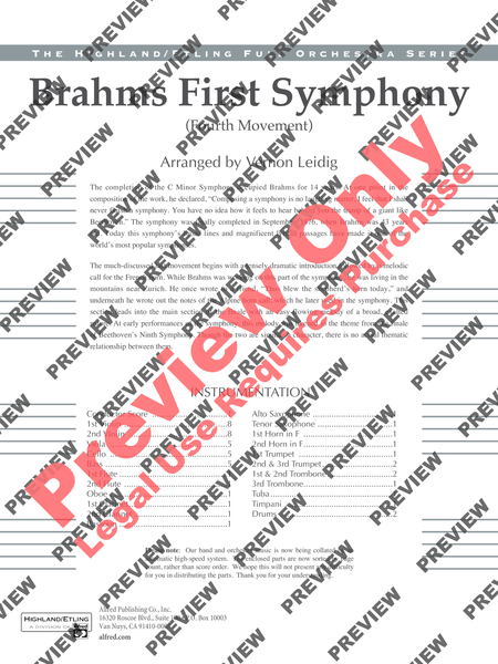 Brahms's 1st Symphony, 4th Movement