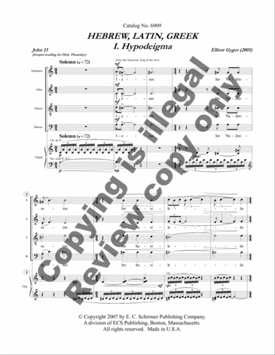 Hebrew, Latin, Greek Hebrew, Latin, Greek Divisi scores gallery preview page 9