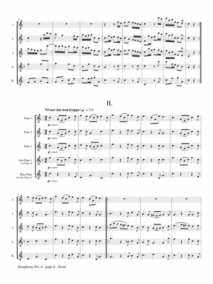 Symphony No. 4 for Flute Choir