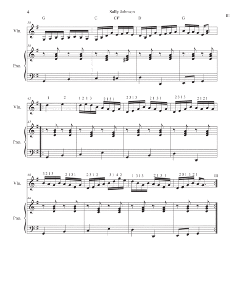 Sally Johnson Violin Solo scores gallery preview page 4