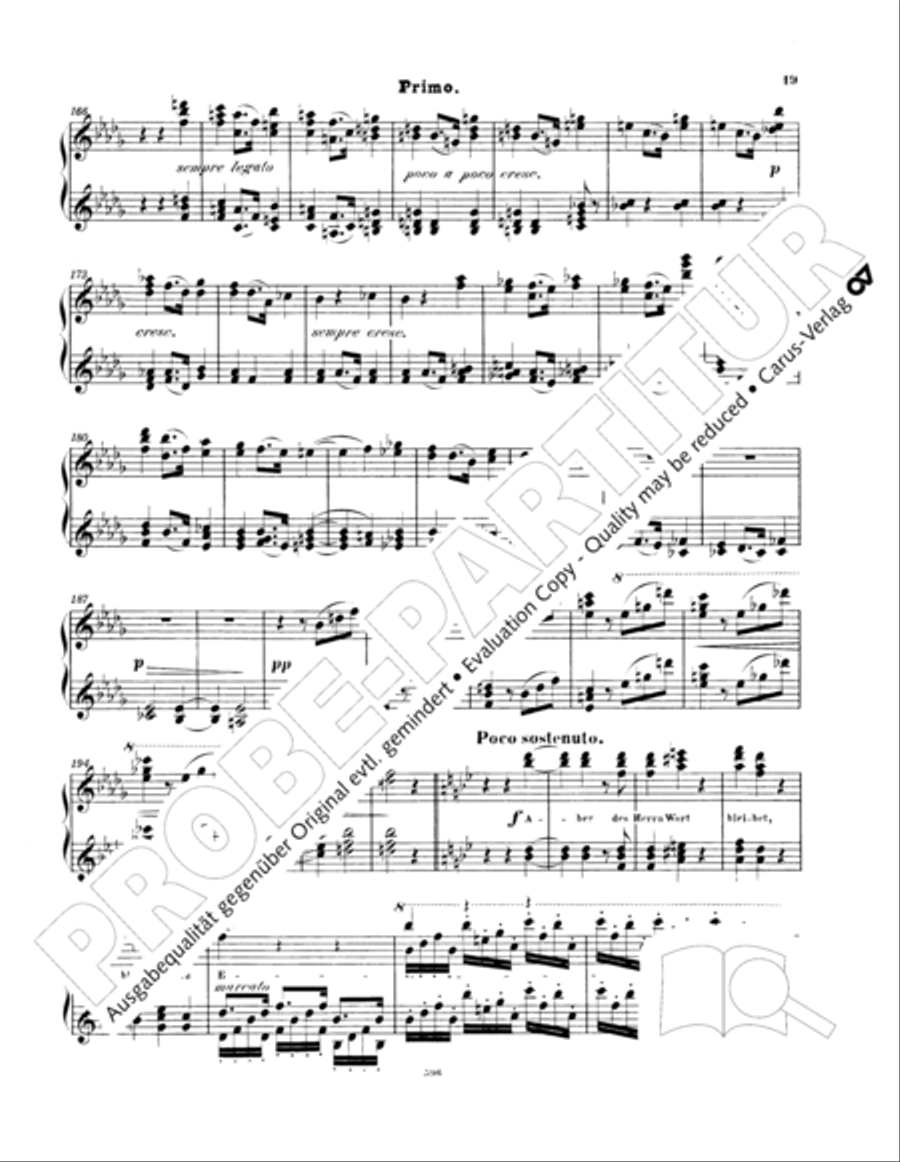 Ein Deutsches Requiem (German Requiem) Piano Duet scores gallery preview page 28