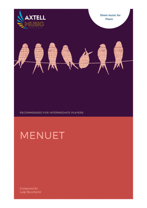 Book cover for Menuet - For Piano