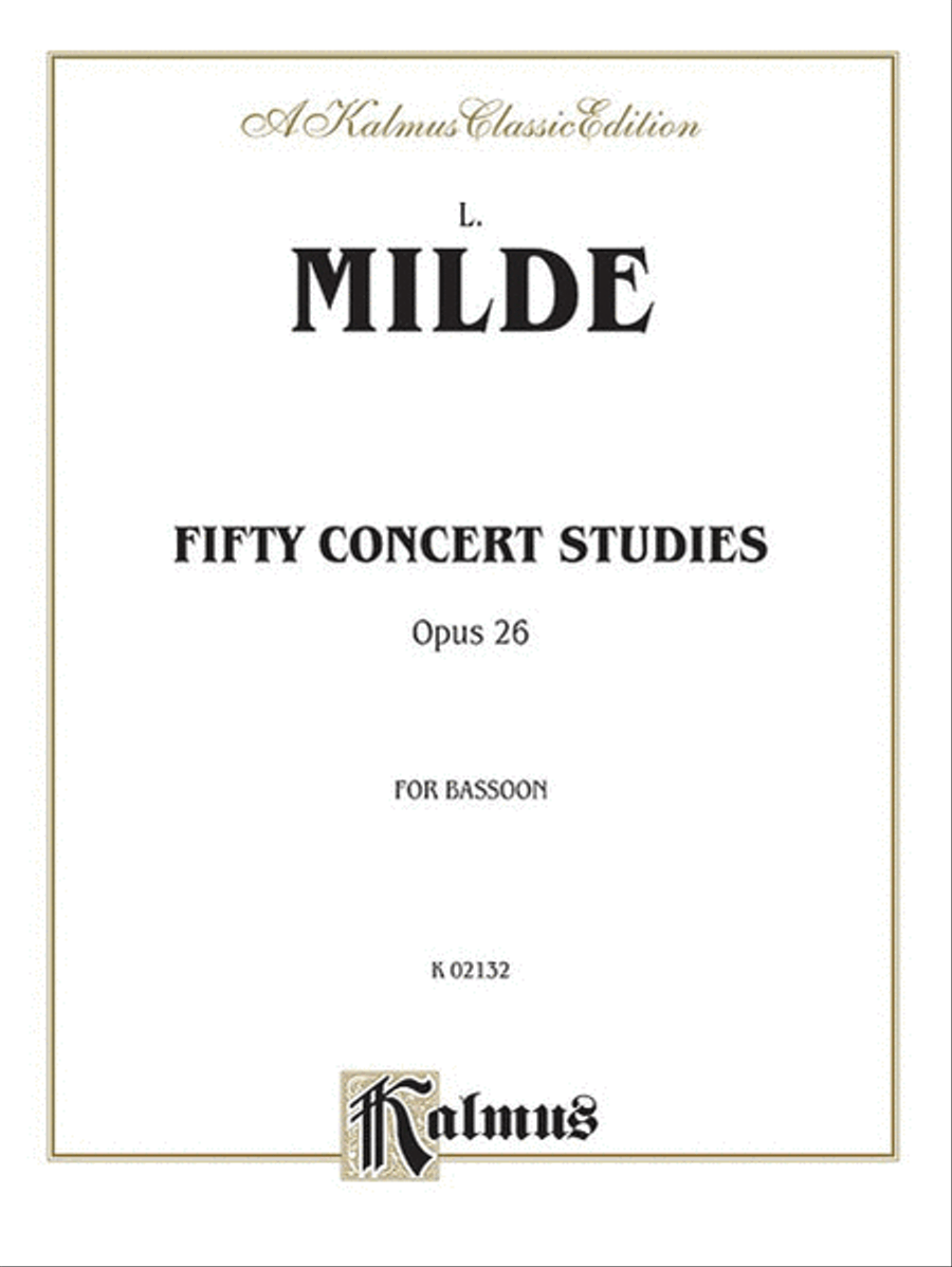 Fifty Concert Studies, Opus 26, for Bassoon Bassoon Solo scores gallery preview page 1