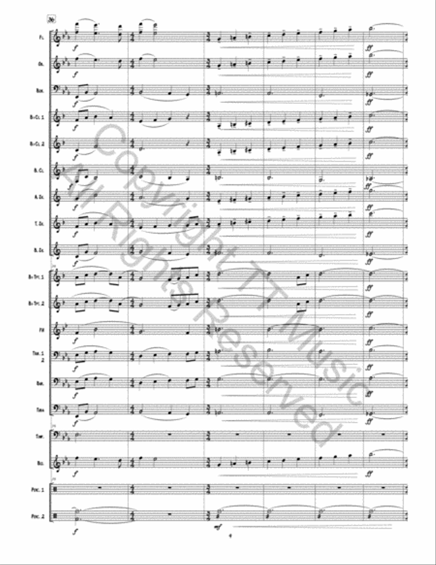 Traveling Grace Concert Band scores gallery preview page 10