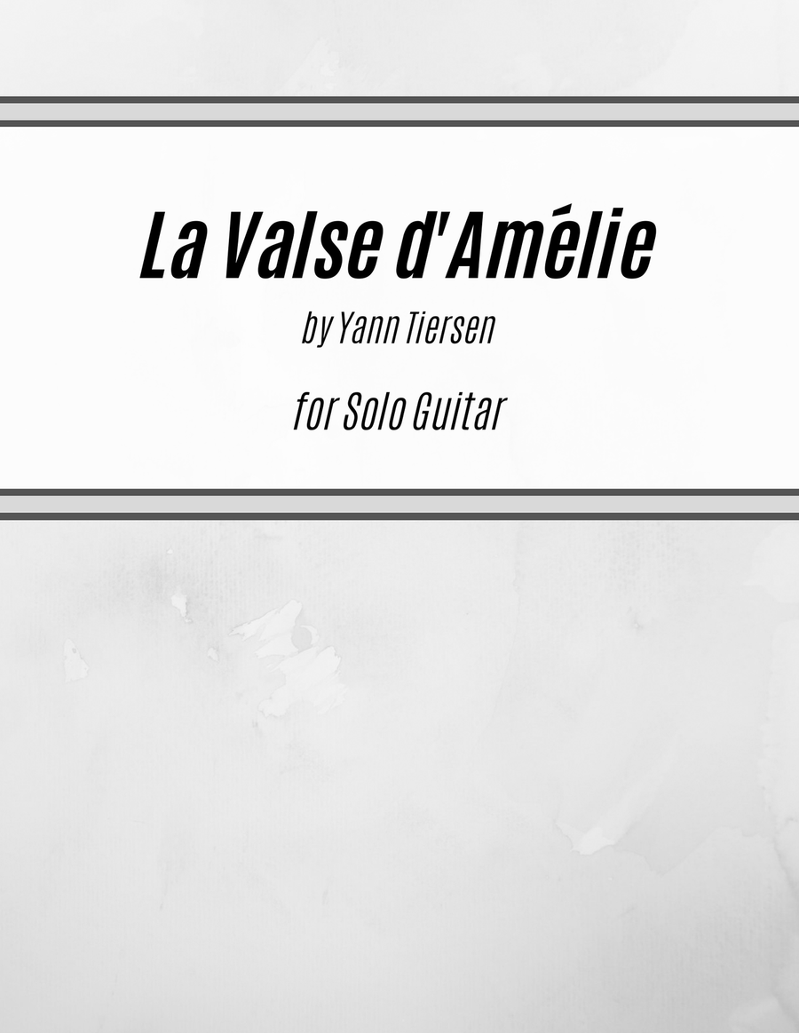 La Valse D'amelie La Valse D'amelie Acoustic Guitar scores gallery preview page 1