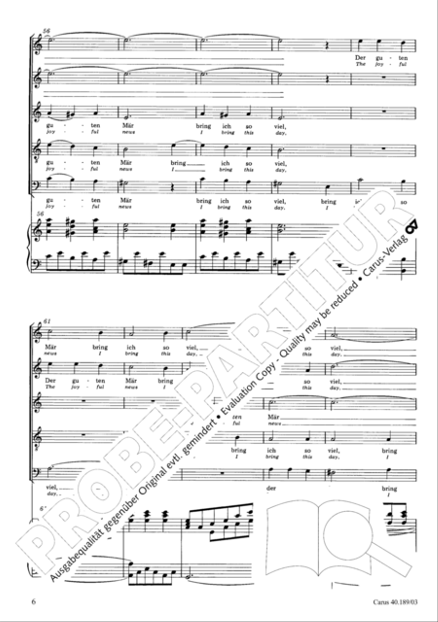 From heav'n on high (Vom Himmel hoch) SSATB scores gallery preview page 7