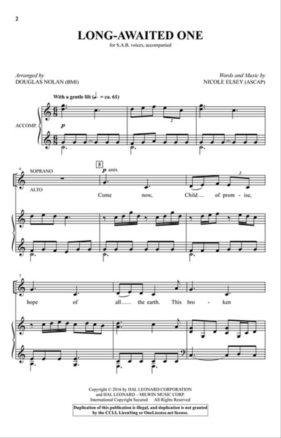Long-Awaited One Long-Awaited One 3-Part scores gallery preview page 2