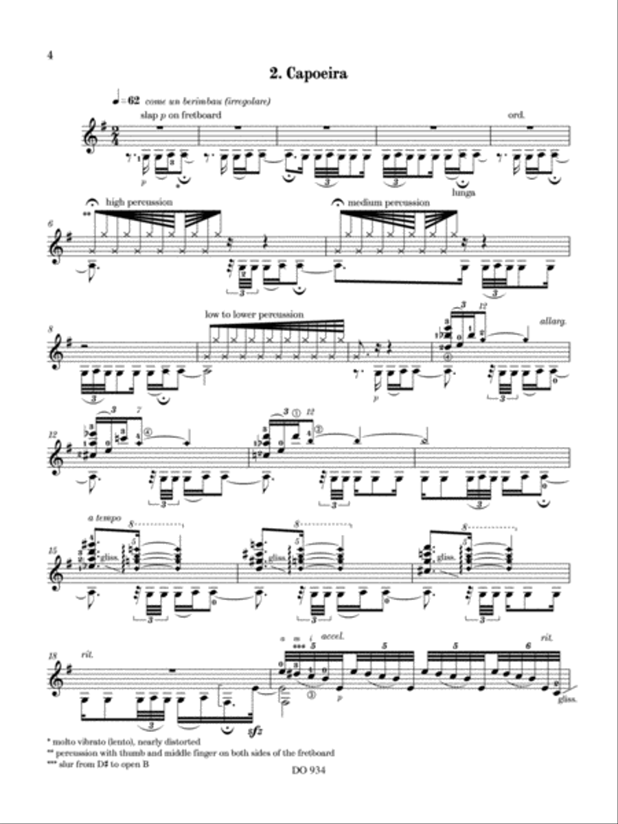 Suite Brasileira No. 3 Classical Guitar scores gallery preview page 4