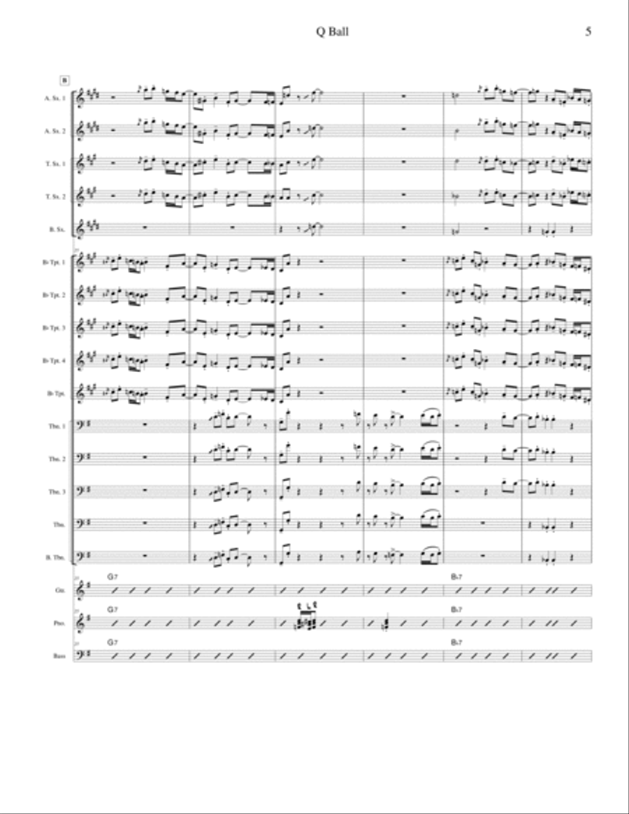 Q Ball Jazz Ensemble scores gallery preview page 6