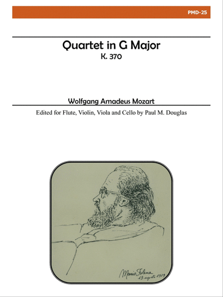 Quartet in G Major, K. 370 Flute scores gallery preview page 1