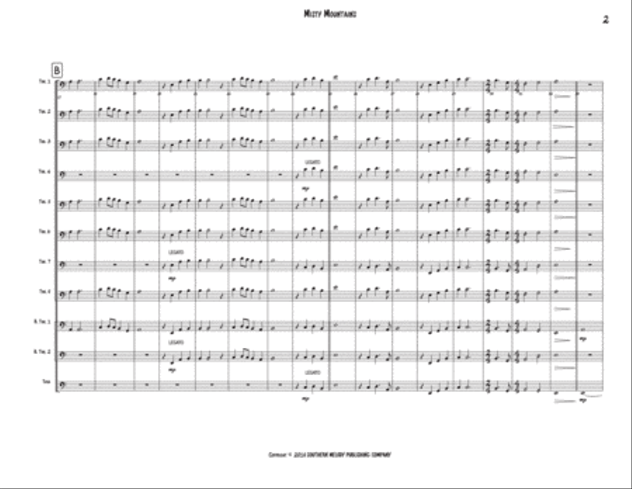Misty Mountain Large Ensemble scores gallery preview page 2