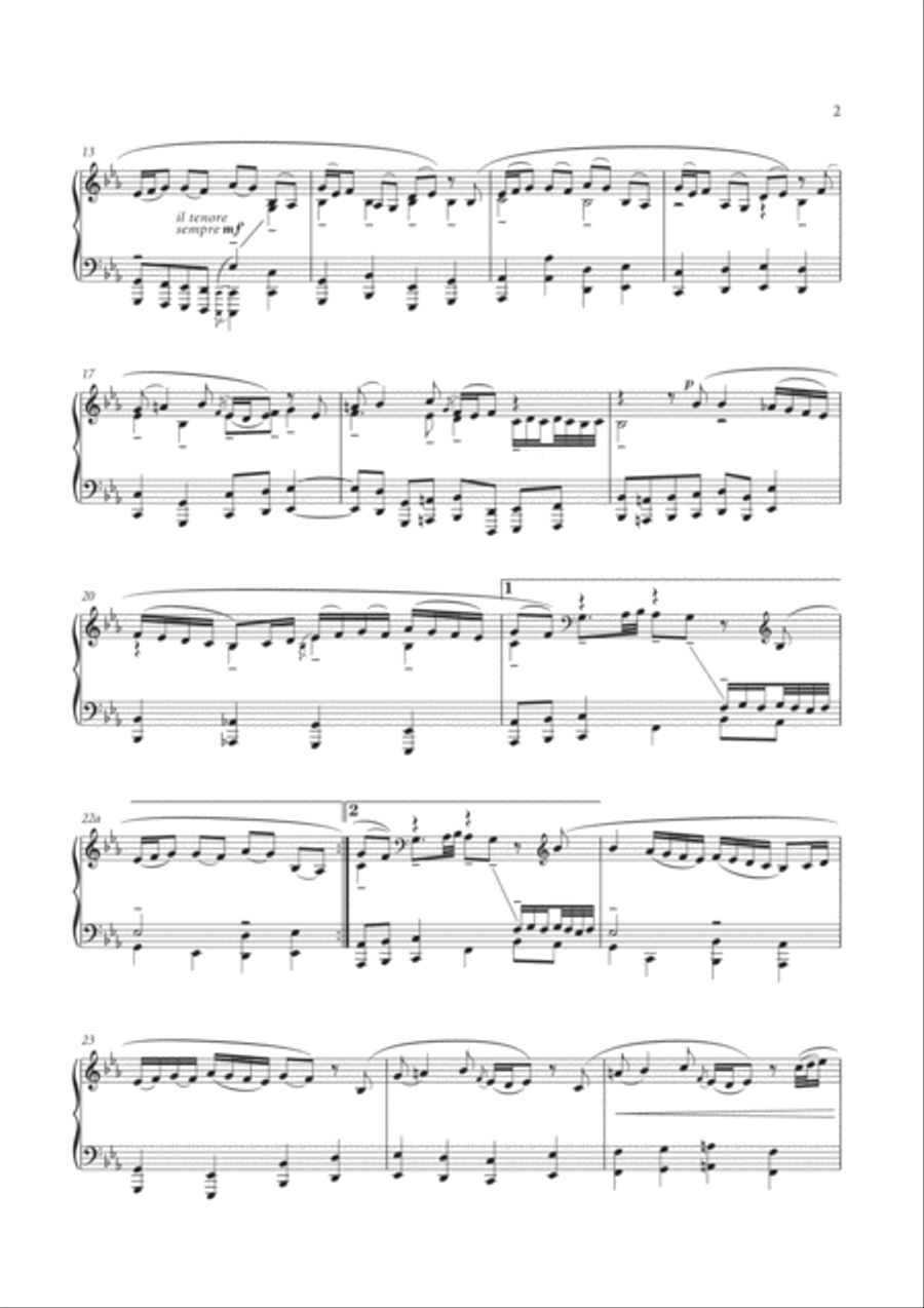 Wachet auf, ruft uns die Stimme (Sleepers, Wake), BWV 645 Piano Solo scores gallery preview page 3