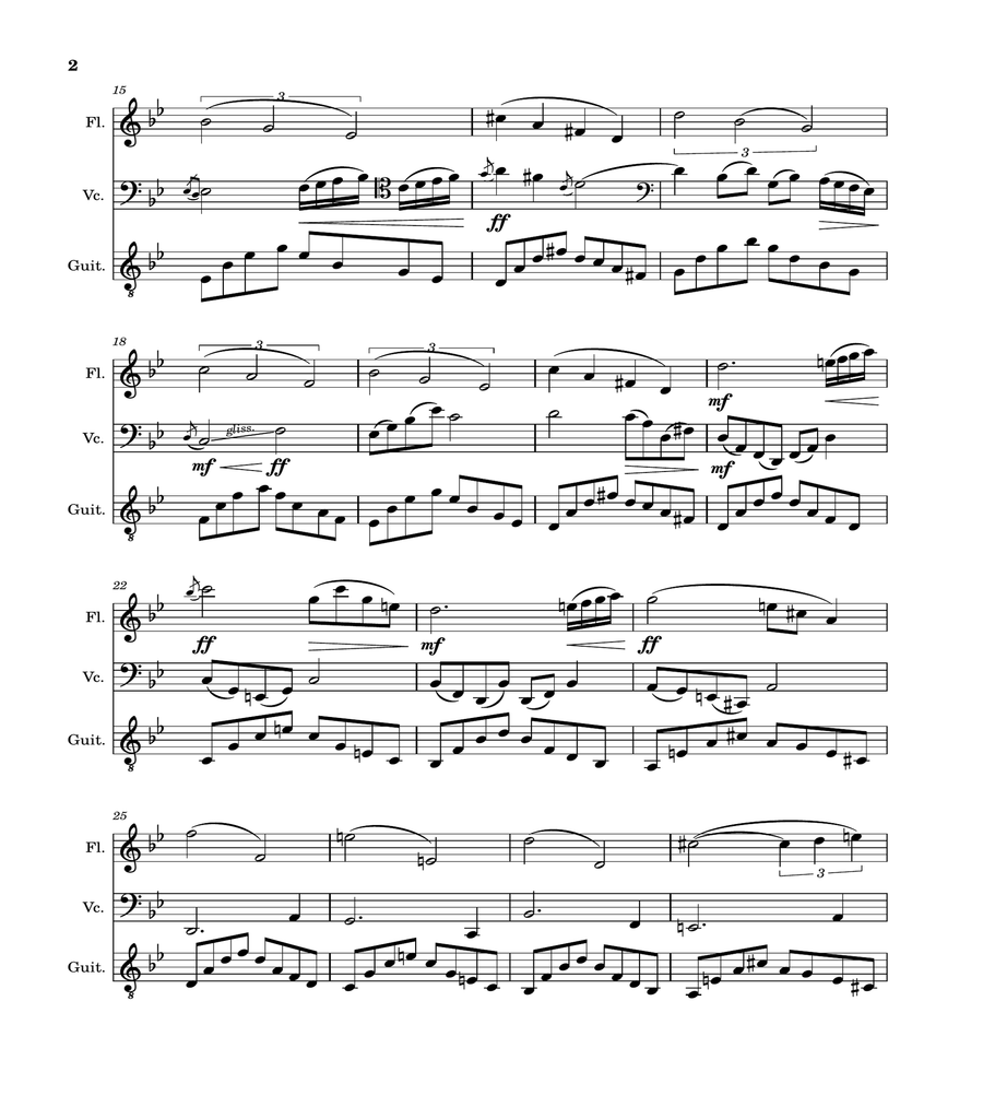 Peaceful Night Chamber Music scores gallery preview page 2