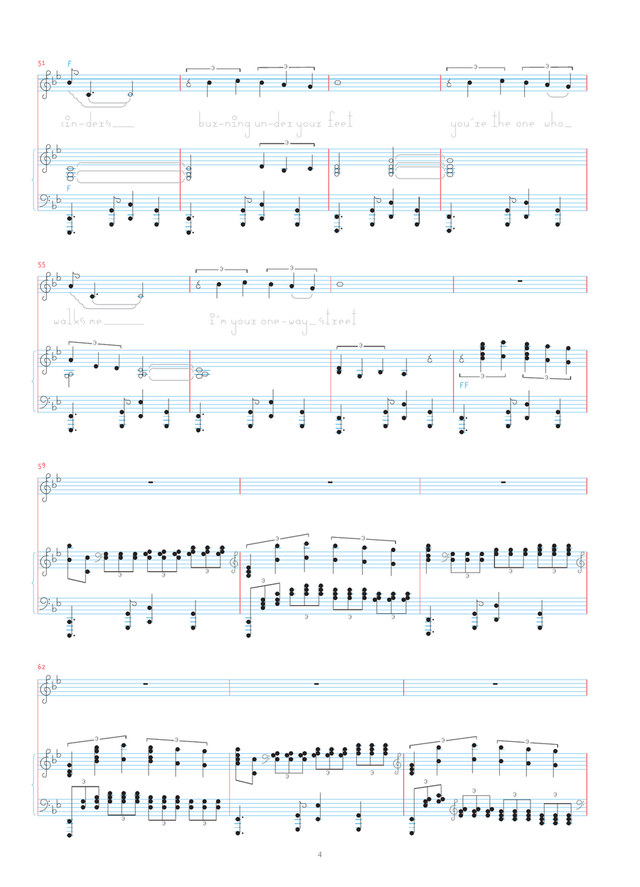 Bachelorette Bachelorette Piano, Vocal scores gallery preview page 4