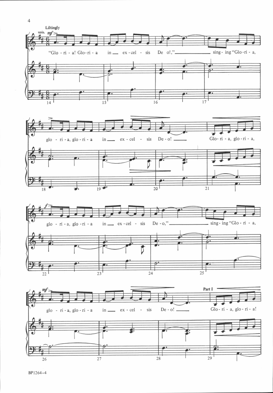 Gloria In Excelsis 2-Part scores gallery preview page 3