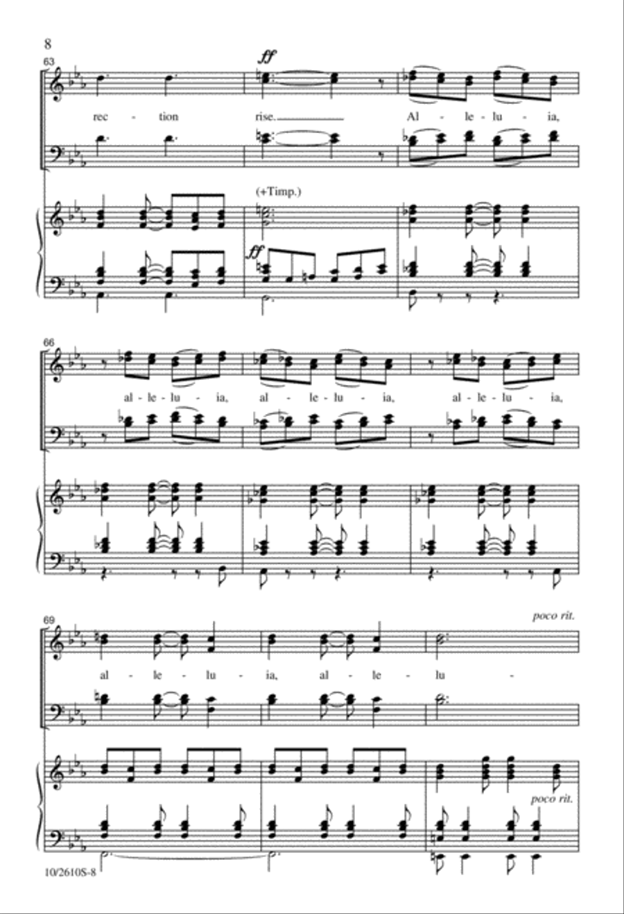 Alleluia, Alleluia Alleluia, Alleluia 4-Part scores gallery preview page 8