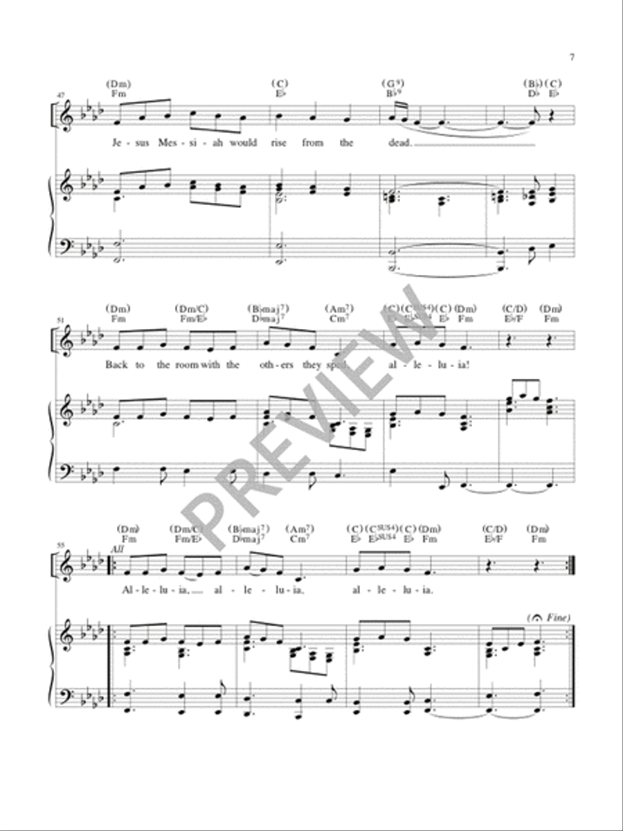 Easter Gospels - F minor edition Flute scores gallery preview page 6