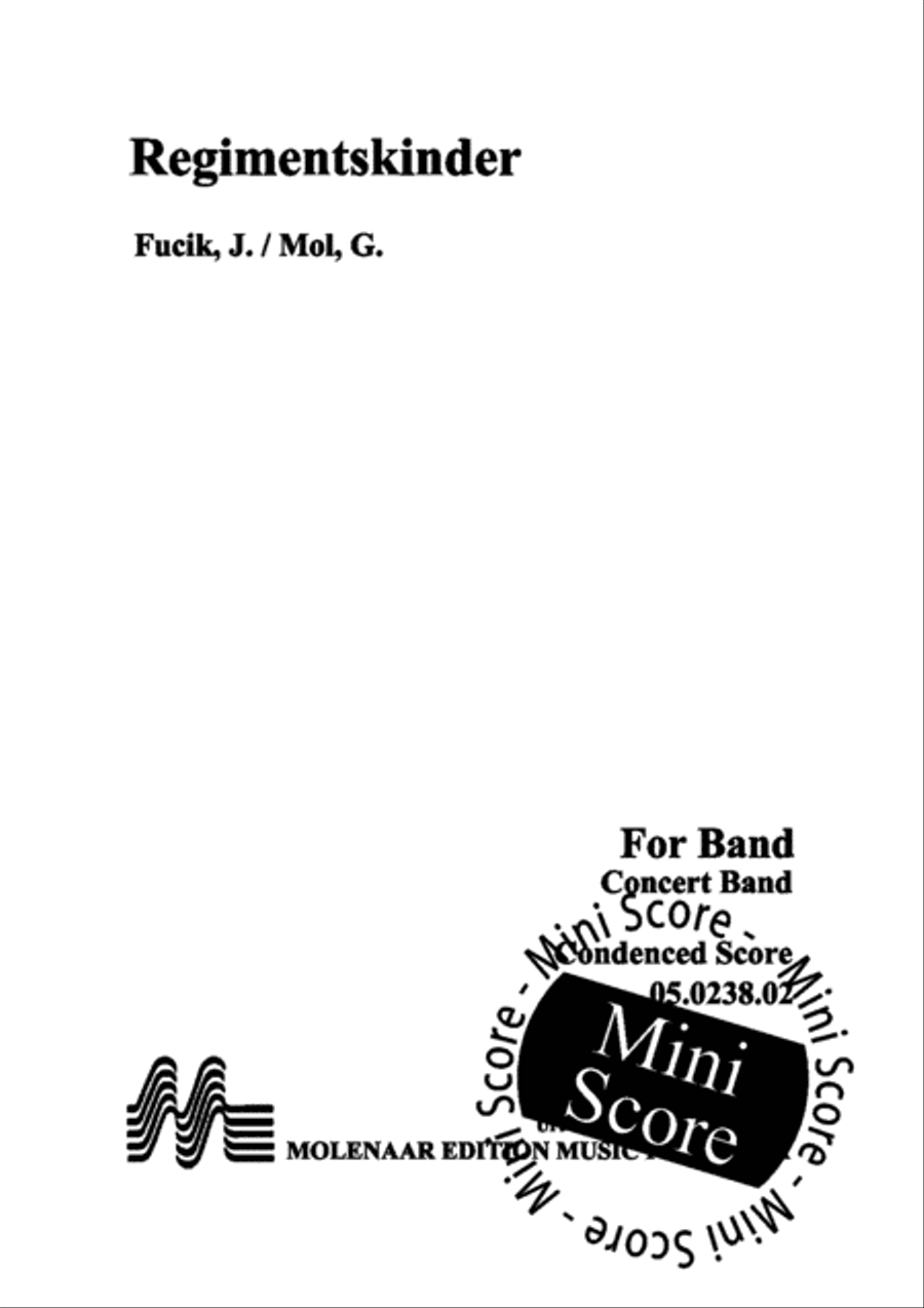 Regimentskinder Concert Band scores gallery preview page 3