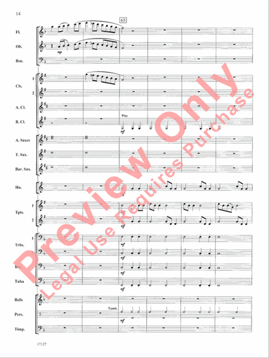 The Earl of Oxford's March Concert Band scores gallery preview page 15