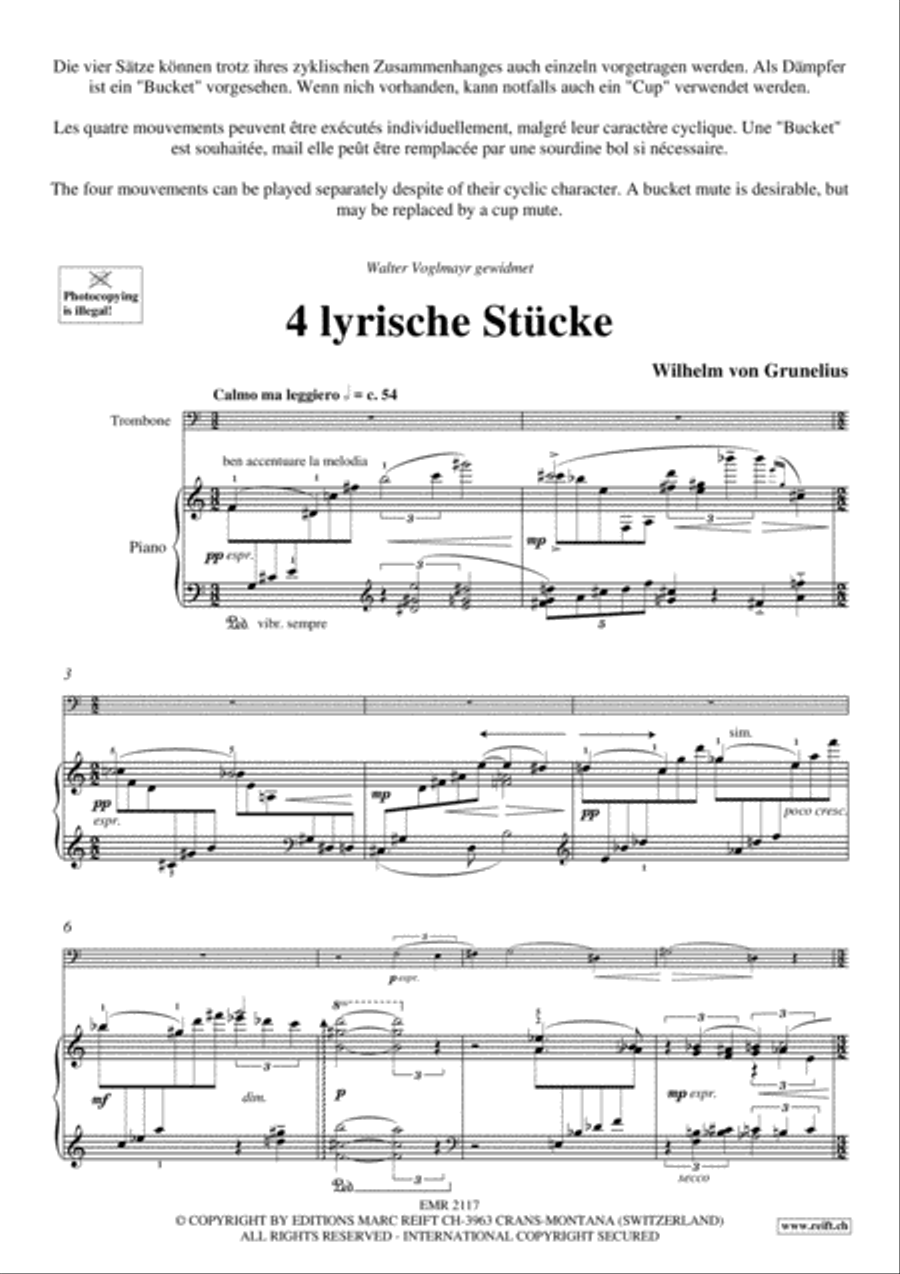 4 Lyrische Stucke Piano Accompaniment scores gallery preview page 4