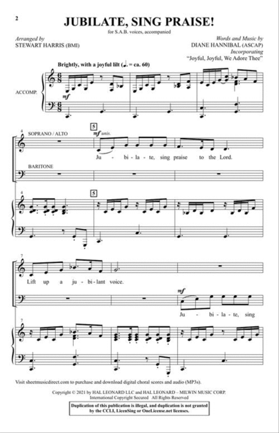 Jubilate, Sing Praise! Jubilate, Sing Praise! 3-Part scores gallery preview page 3