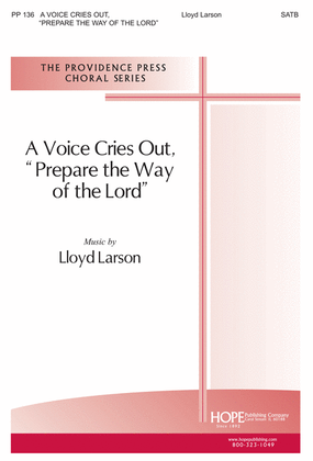 Book cover for A Voice Cries Out, "Prepare the Way of the Lord"