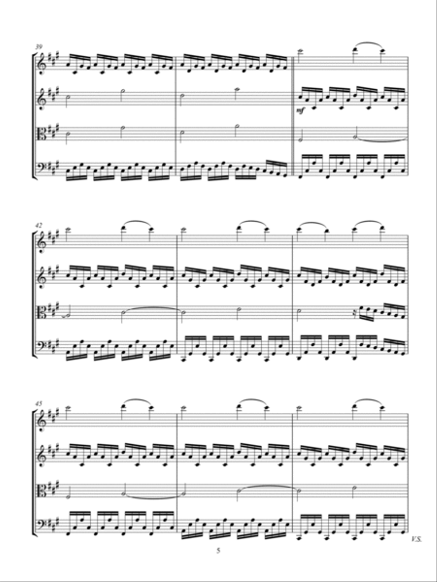 Love Is A Mystery String Quartet scores gallery preview page 5