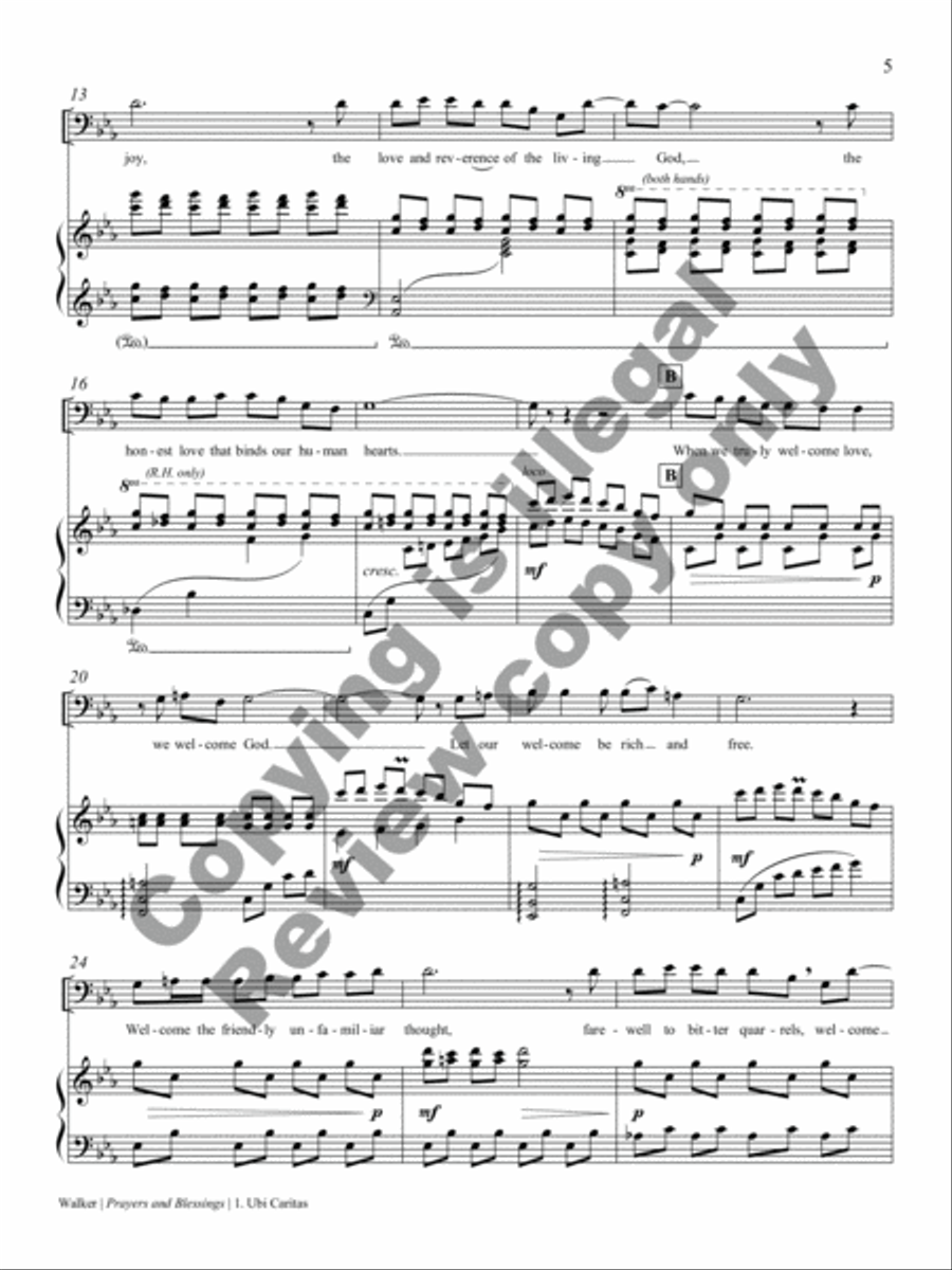 Prayers and Blessings Baritone Voice scores gallery preview page 15
