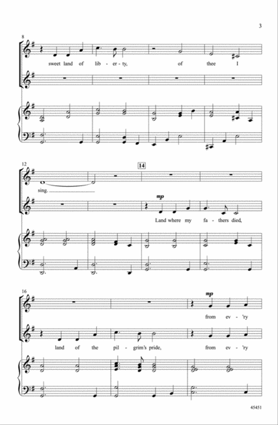 Let Freedom Ring! Let Freedom Ring! Choir scores gallery preview page 2