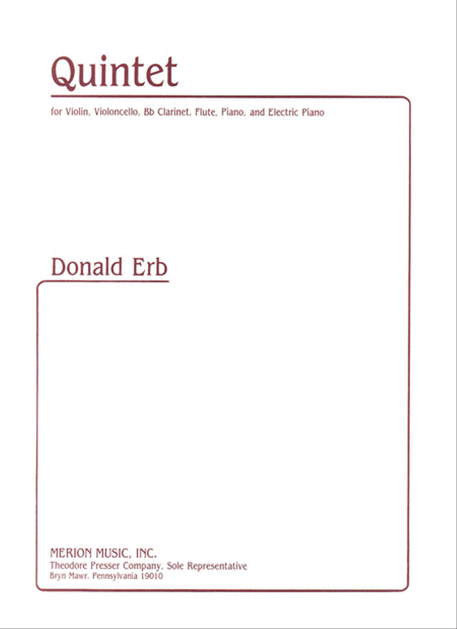 Quintet Quintet Chamber Music scores gallery preview page 1