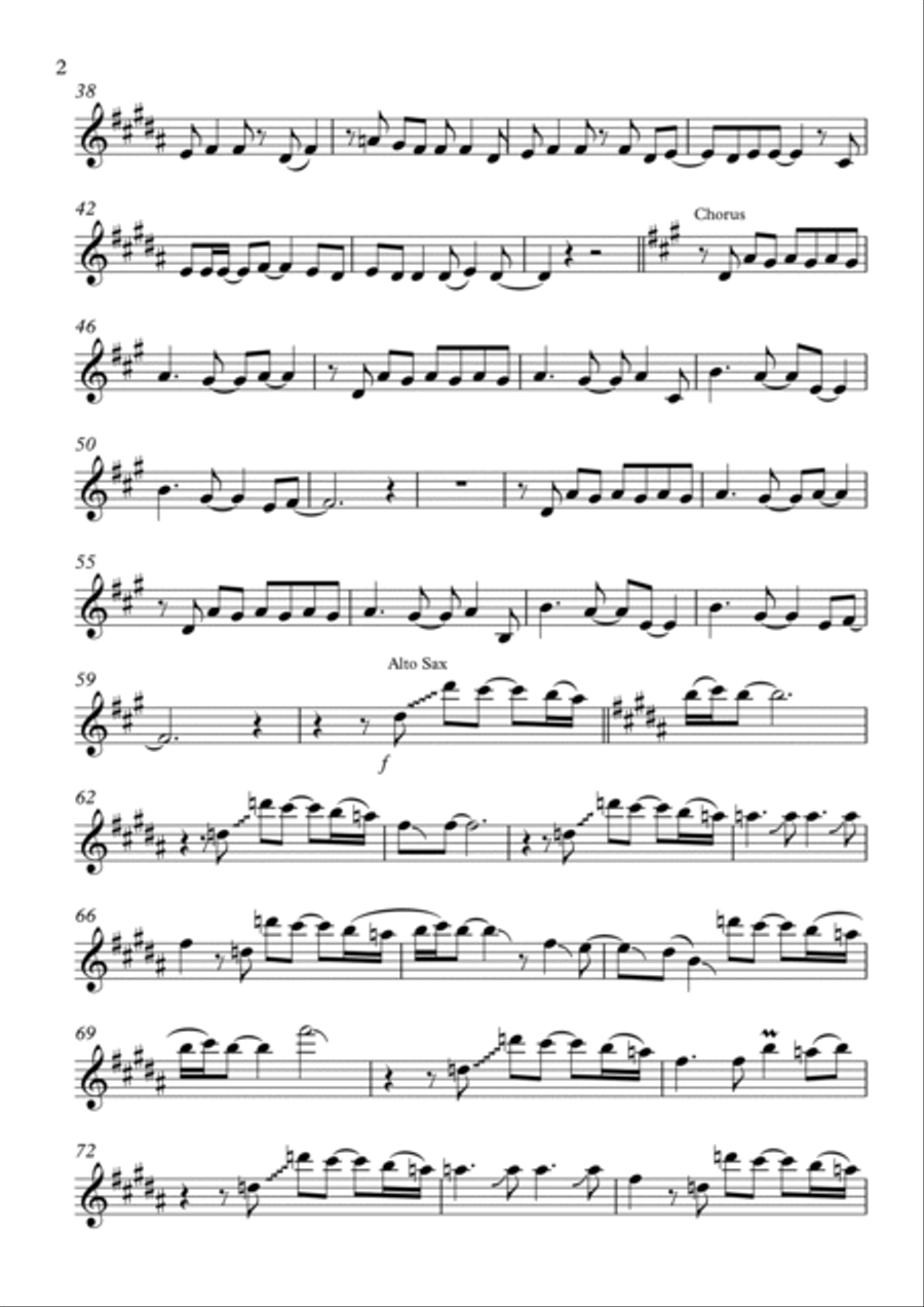 Baker Street Alto Saxophone scores gallery preview page 2