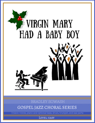 Book cover for Virgin Mary Had a Baby Boy - Easy Choir and Jazz Combo