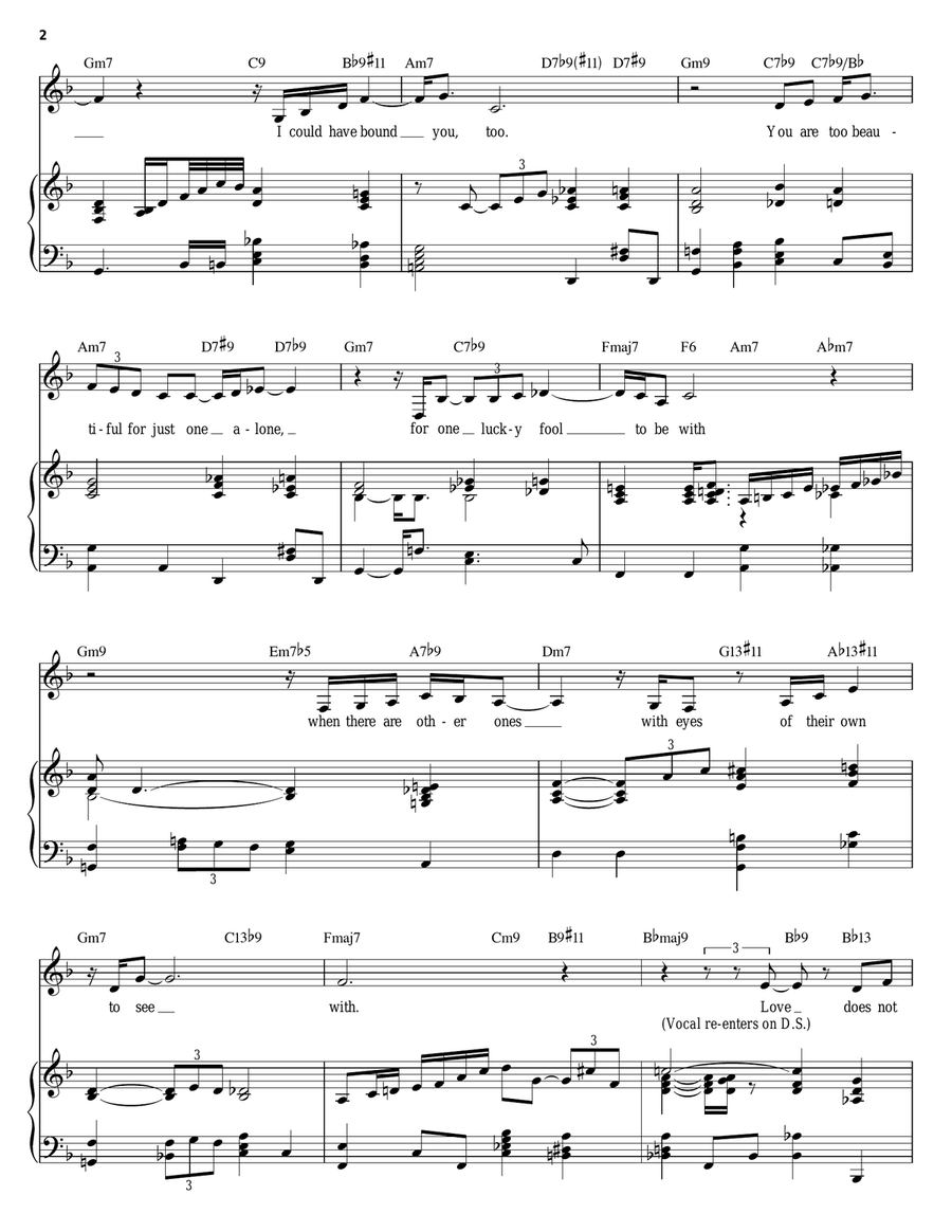 You Are Too Beautiful You Are Too Beautiful Piano, Vocal, Guitar scores gallery preview page 2