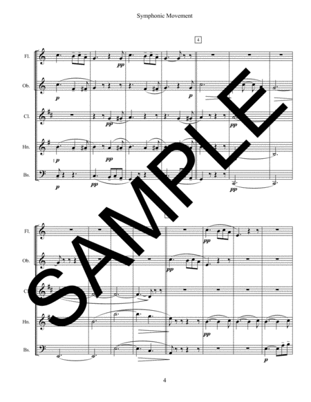 Blumine Symphonic Movement for Woodwind Quintet image number null