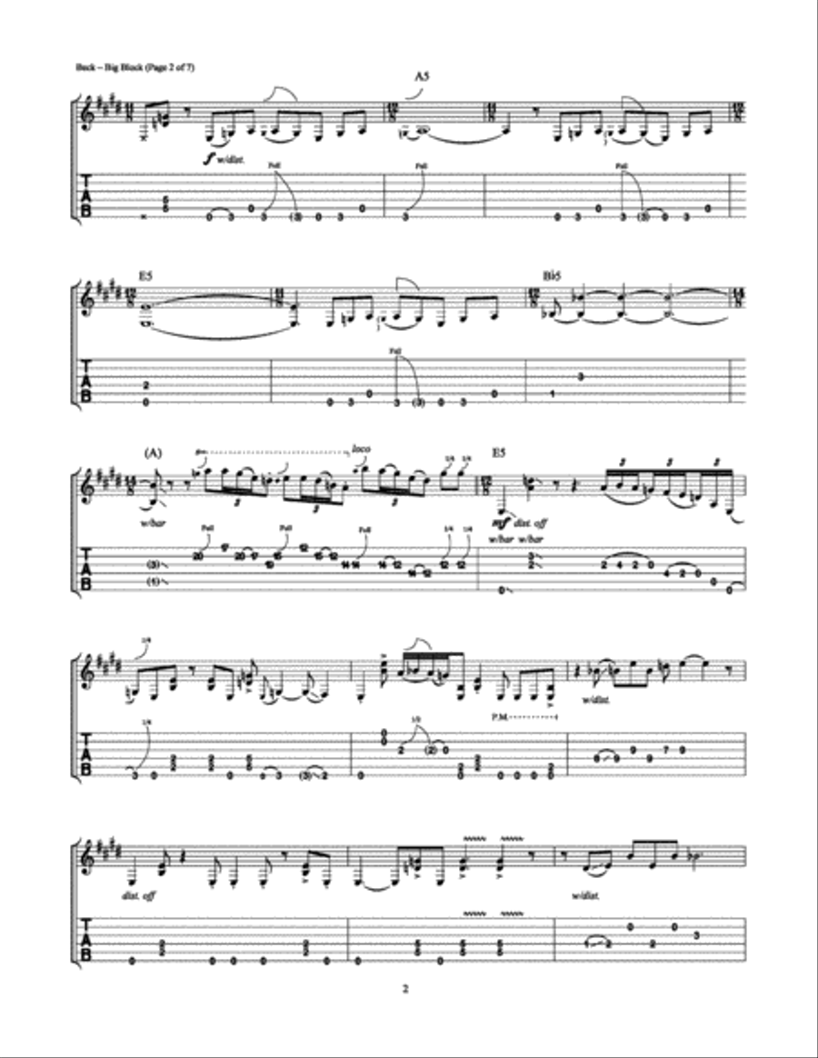 Big Block Electric Guitar scores gallery preview page 2