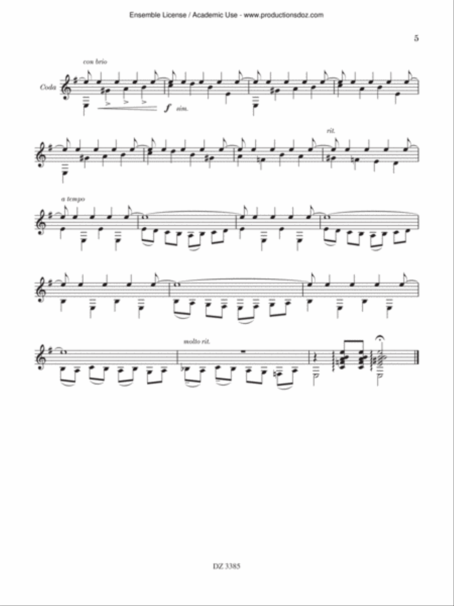 4 Spanish Pieces 4 Spanish Pieces Classical Guitar scores gallery preview page 5