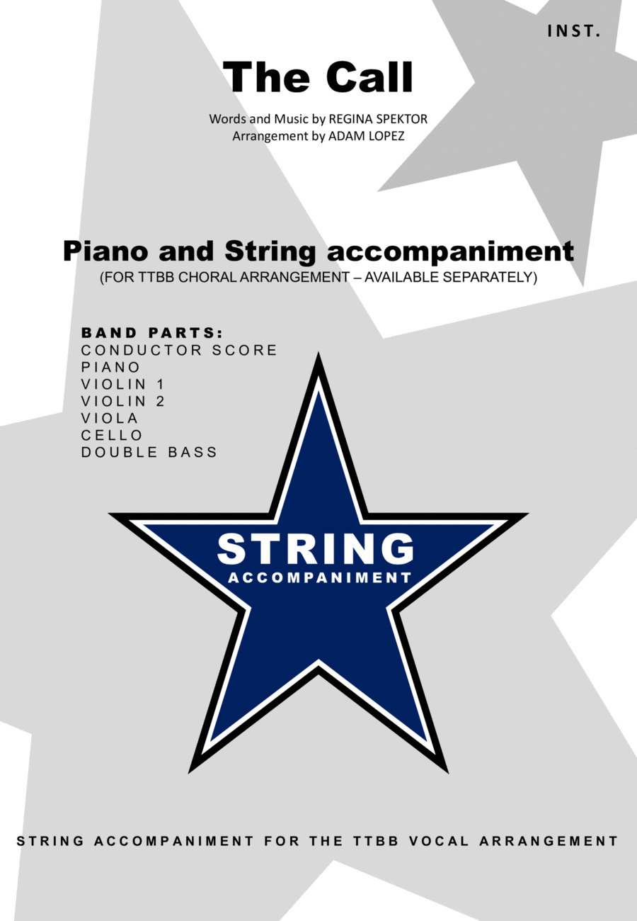 The Call Piano Quintet scores gallery preview page 1