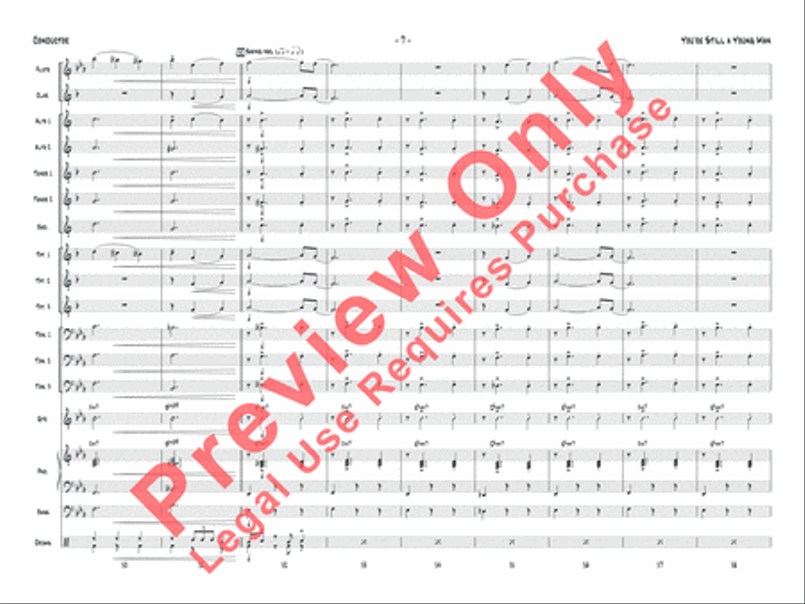 You're Still a Young Man Jazz Ensemble scores gallery preview page 8